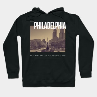 Philadelphia cityscape Hoodie